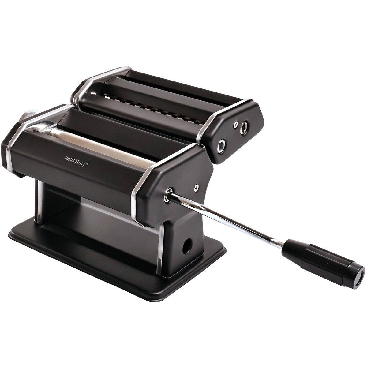 Kinghoff KH-1927 Pastamachine – Professionele Pasta Maker voor Lasagne, Tagliatelle (6mm) en Linguine (2mm) – Inklapbaar, Eenvoudig Schoon Te Maken