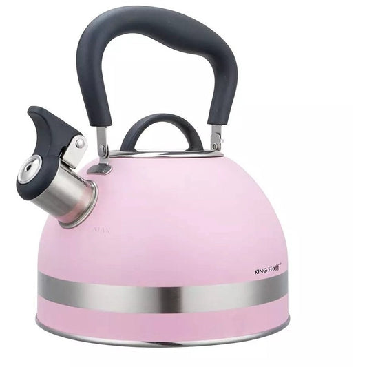 Kinghoff KH1856 Fluitketel - RVS - 1,8 Liter - Geschikt voor Alle Warmtebronnen (Incl. inductie) - Opvouwbaar Handvat