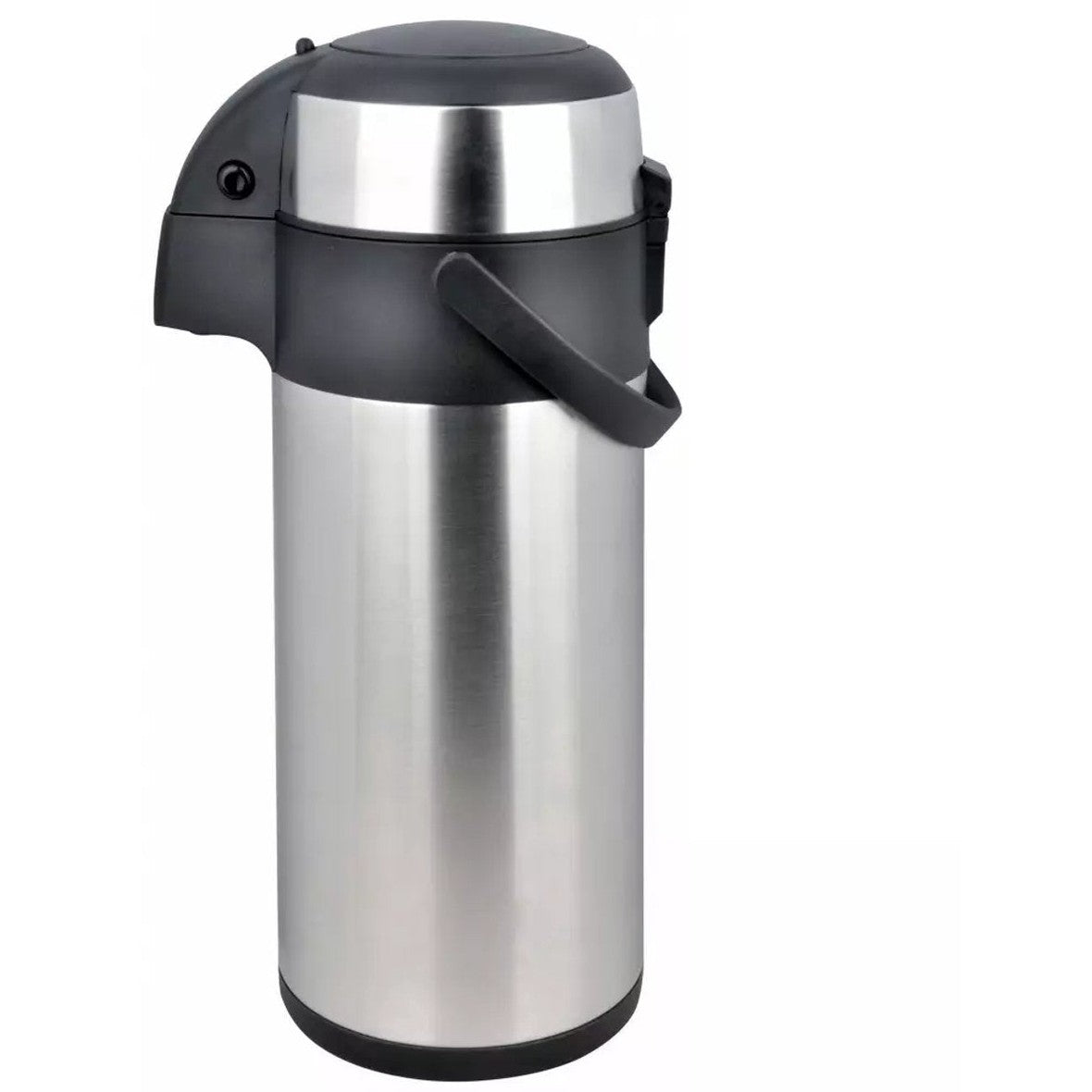 Kinghoff Tafelthermoskan met Pomp - Roestvrijstalen Thermoskan 3,0 Liter (KH1467) - Houdt Dranken Urenlang Warm of Koud - Handige Knopbediening