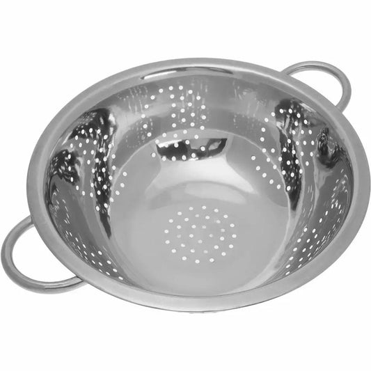 Kinghoff® - Universele Roestvrijstalen Vergiet met Handgrepen - Ø 28 cm - Vaatwasmachinebestendig