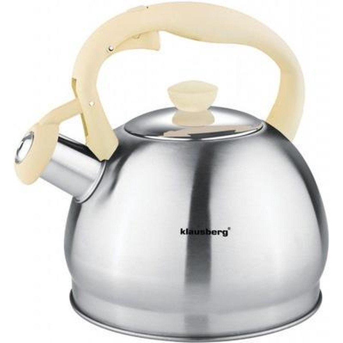 Klausberg 7043 Fluitketel 1.8 liter - Creme handvat