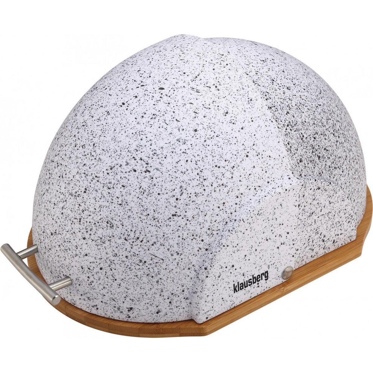 Klausberg 7094 - Broodtrommel - marmer kleur - Acryl - bamboe