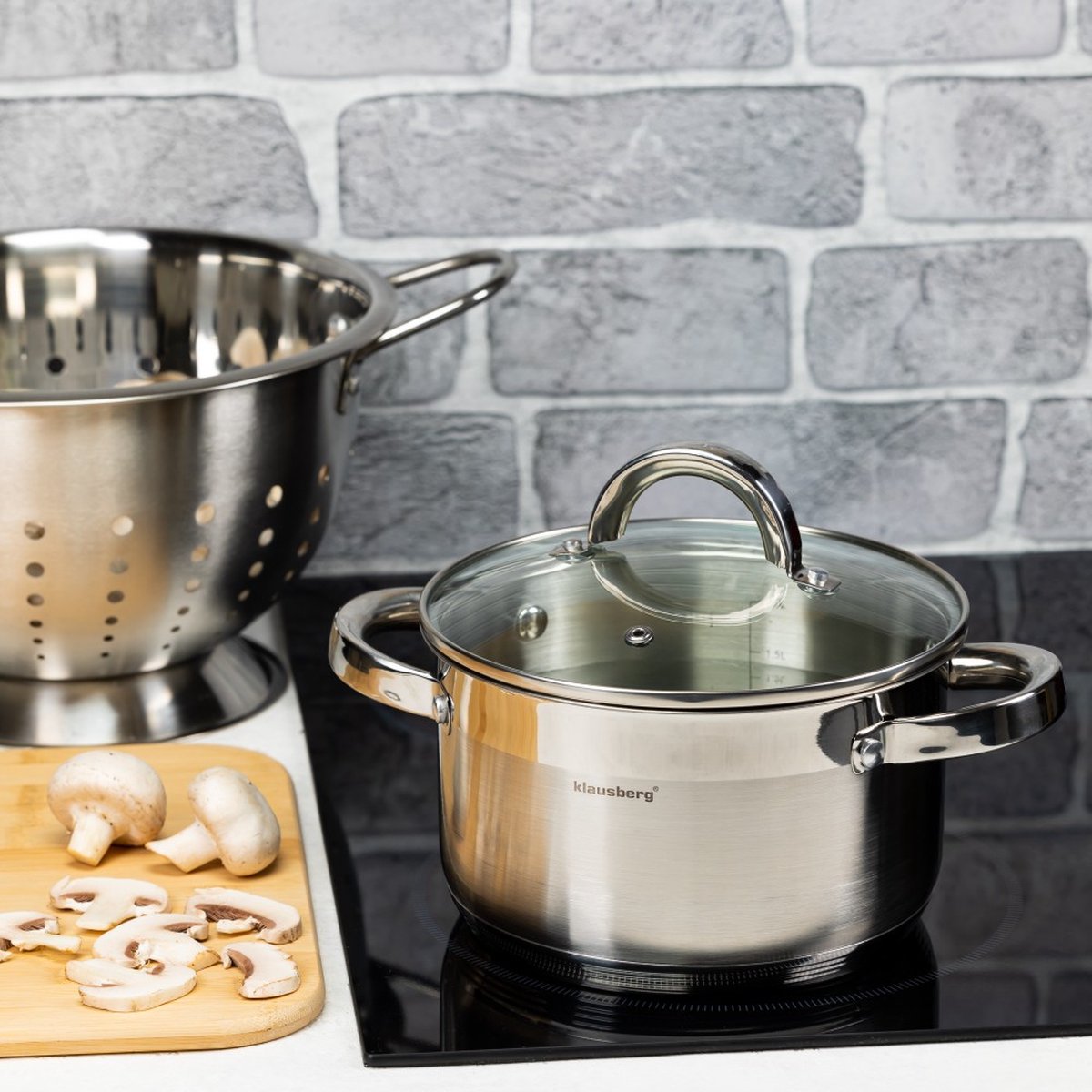 Klausberg 7121 - kookpan met deksel - 1.0L - Ø14 cm