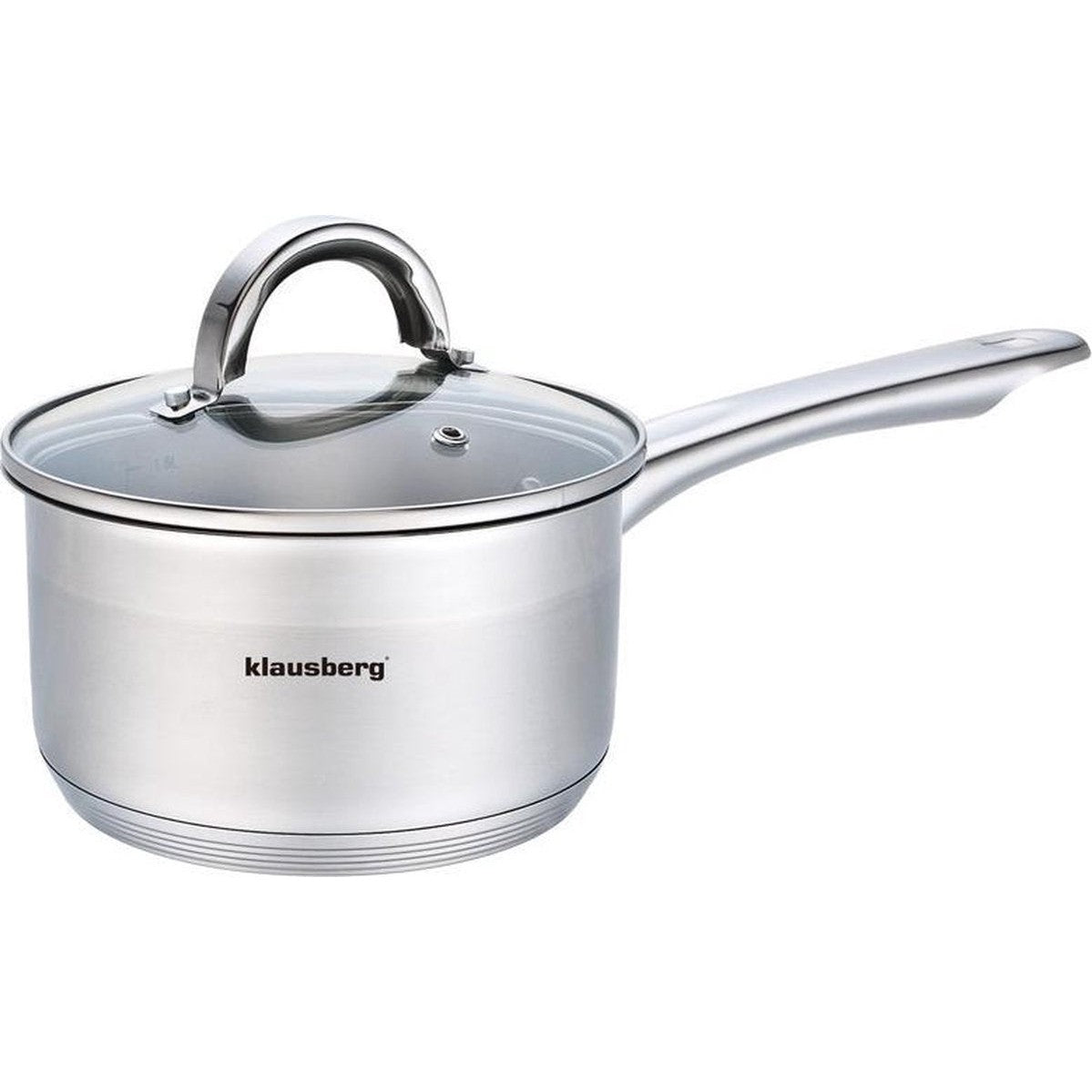Klausberg 7133 - Steelpan met deksel - sauspan - 16 cm - 1.5 liter