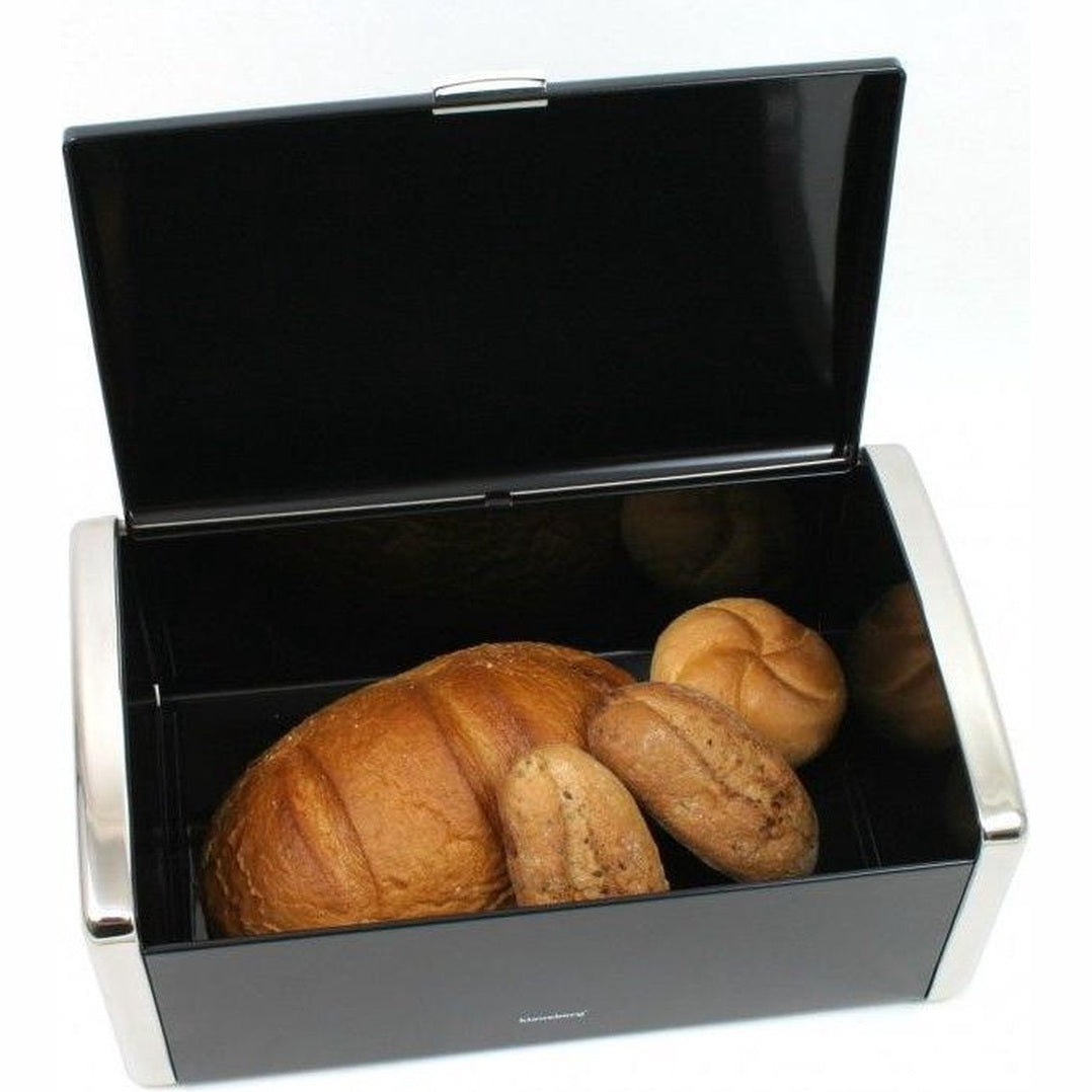 Klausberg 7272 - Broodtrommel - zwart - vierkant - 39.5 x 21.5 x 17 cm