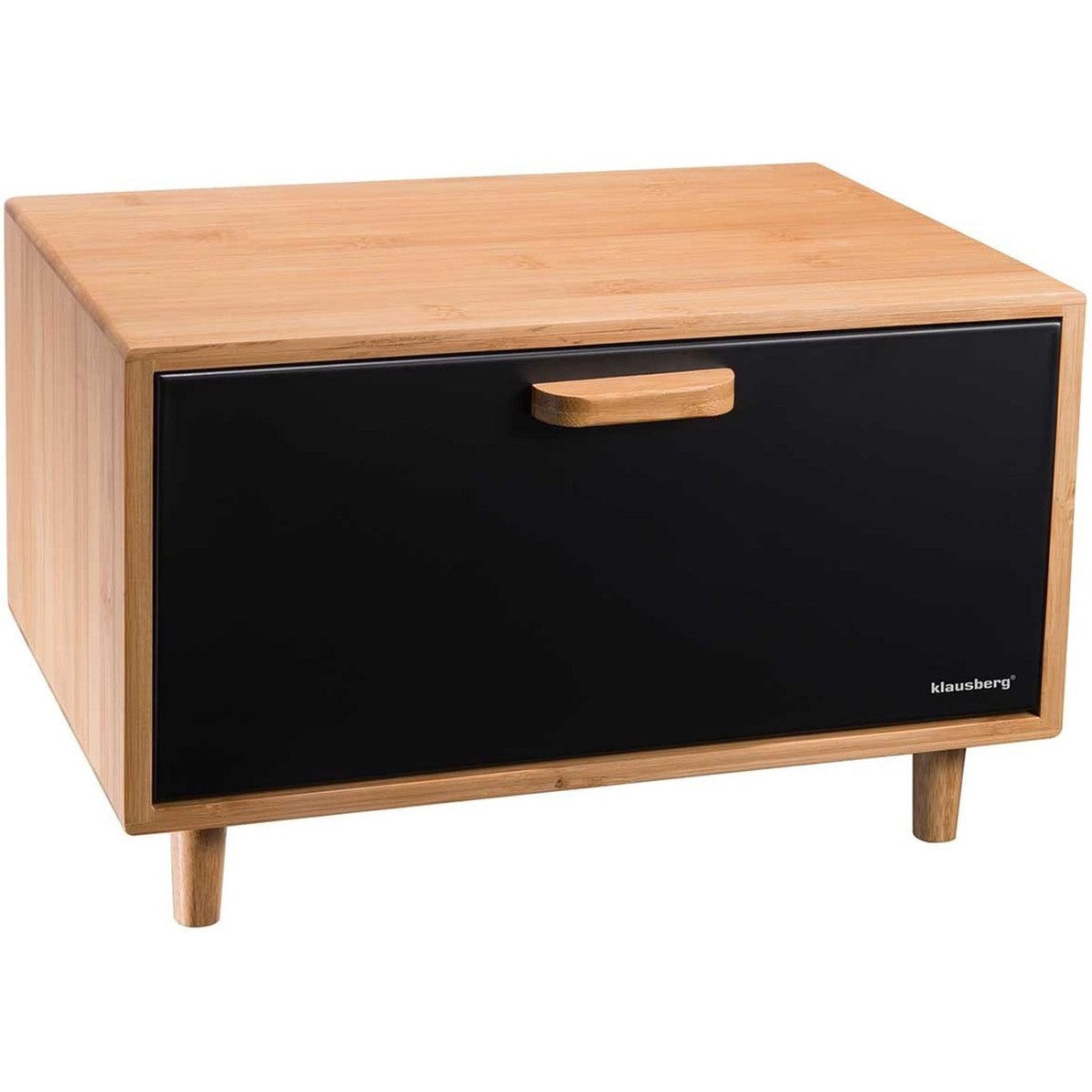 Klausberg 7399 - Broodtrommel - zwart - bamboe