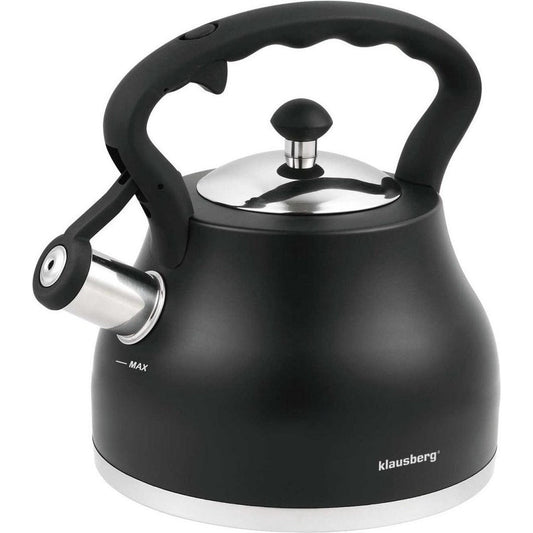 Klausberg 7448 - Fluitketel - zwart - 2.7 liter
