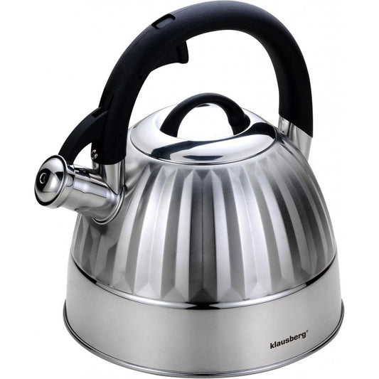 Klausberg 7480 fluitketel - 3L - rvs - alle warmtebronnen