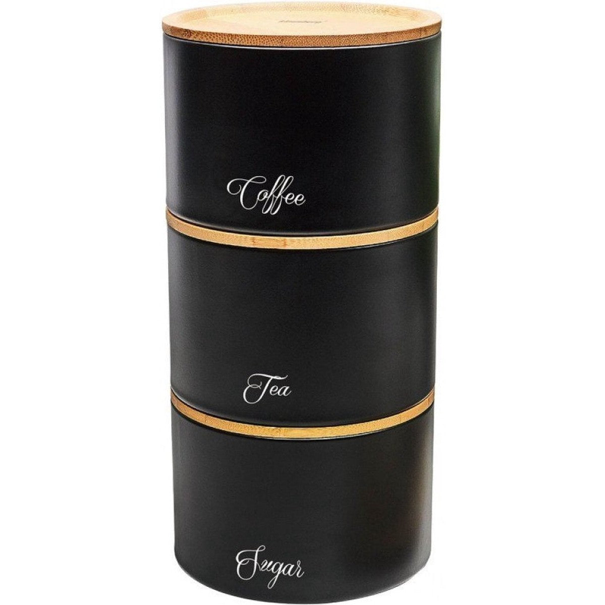 Klausberg 7506 - opbergblikken - thee, suiker en koffie - zwart