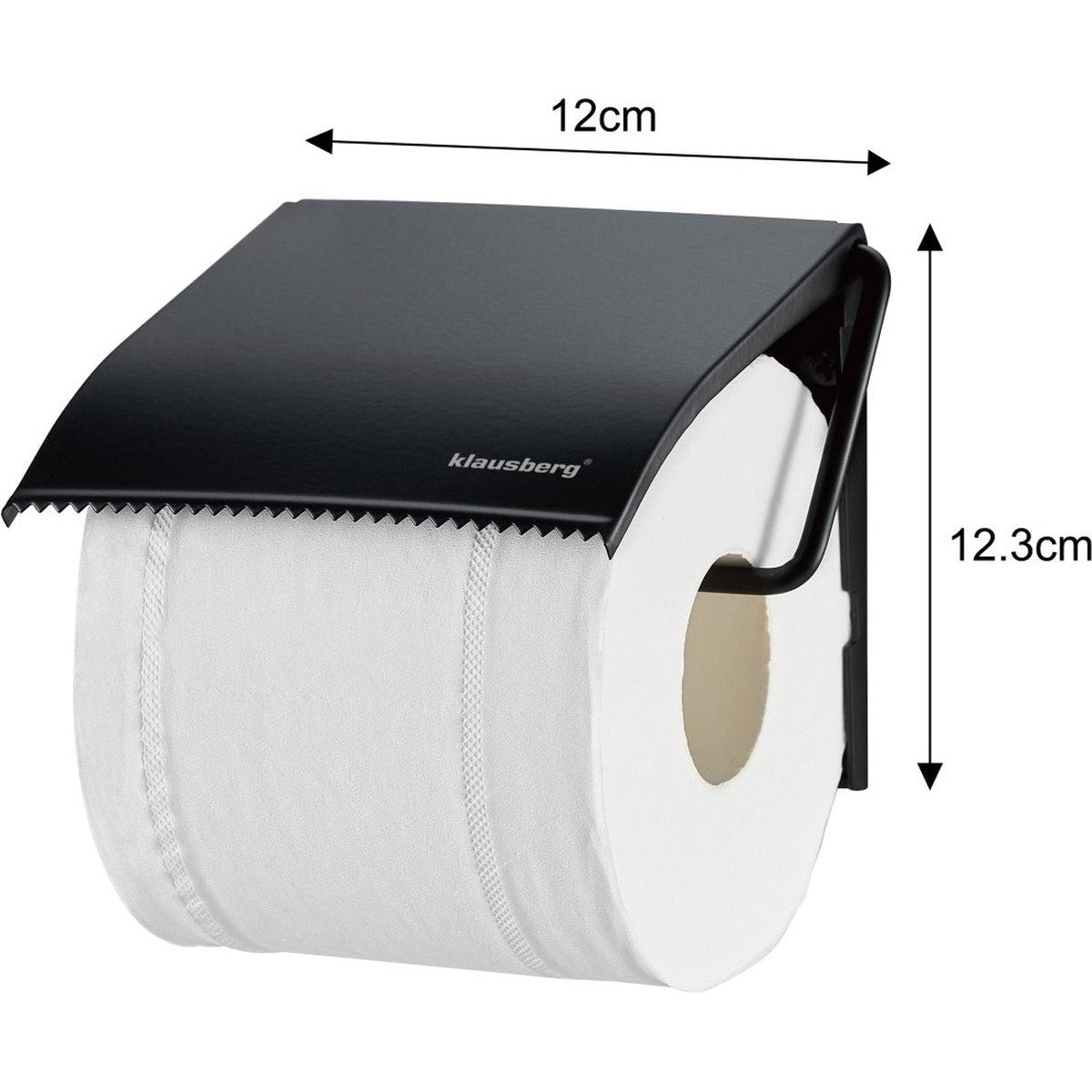 Klausberg 7713 - Toiletrol houder - zwart