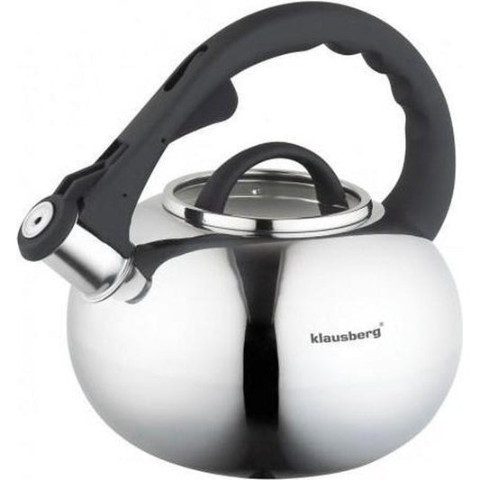 Klausberg KB-7068  fluitketel - 2,5L - rvs - alle warmtebronnen