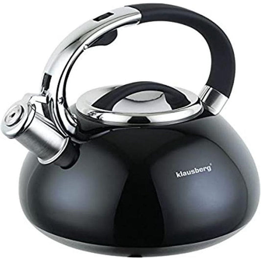 Klausberg KB-7076  fluitketel - 3L – rvs – alle warmtebronnen - Zwart