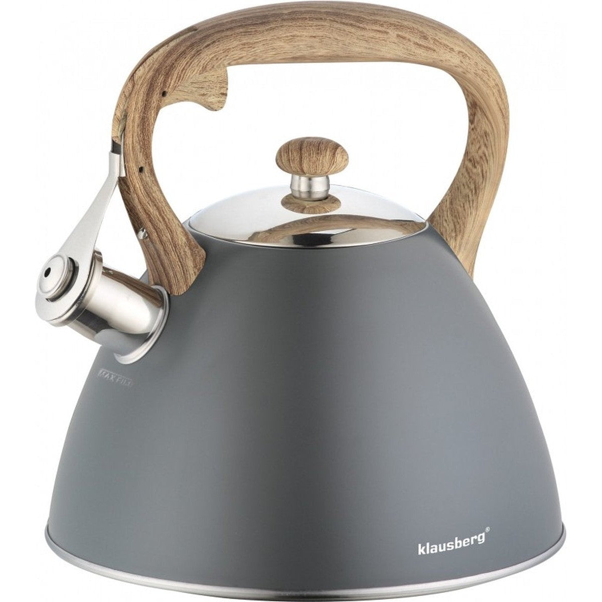 Klausberg KB-7297  fluitketel - 3L - rvs - alle warmtebronnen