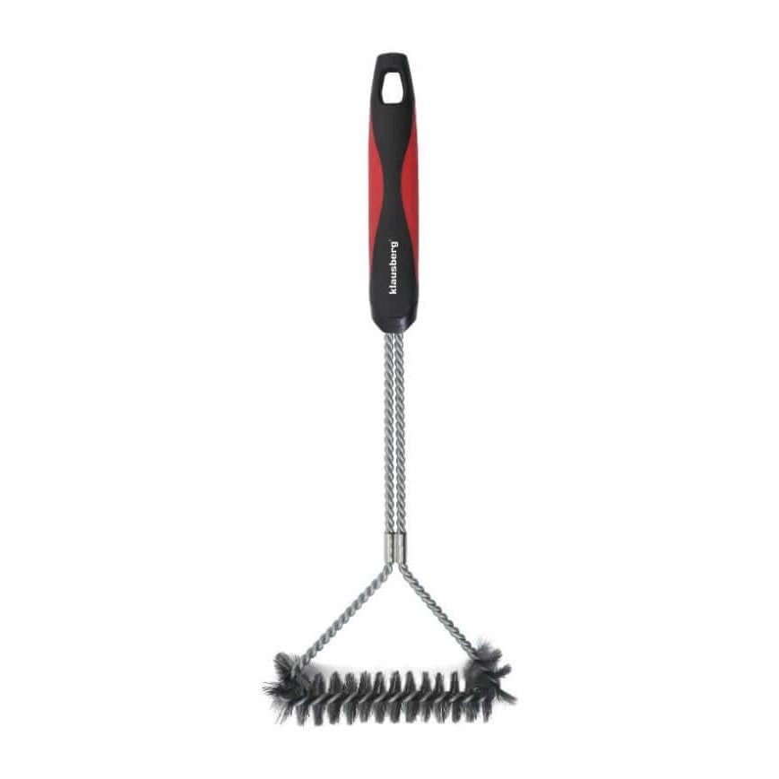 Klausberg KB-7898 Grillborstel - RVS Grill Reinigingsborstel met Stevige Steelborstels en Plastic Handvat - Schoonmaakborstel Barbecue - BBQ Borstel - Geschikt voor alle Barbecues (ook kamado / weber)