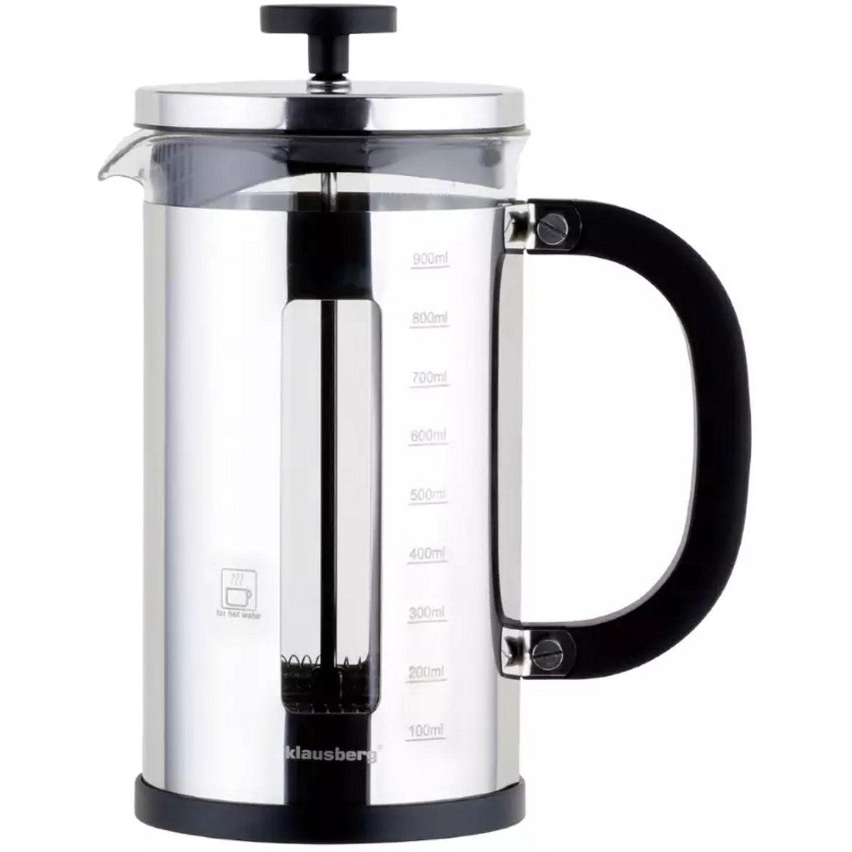 Klausberg KB7703 Piston Brewer 1L - Perfecte Koffie- en Theebereider