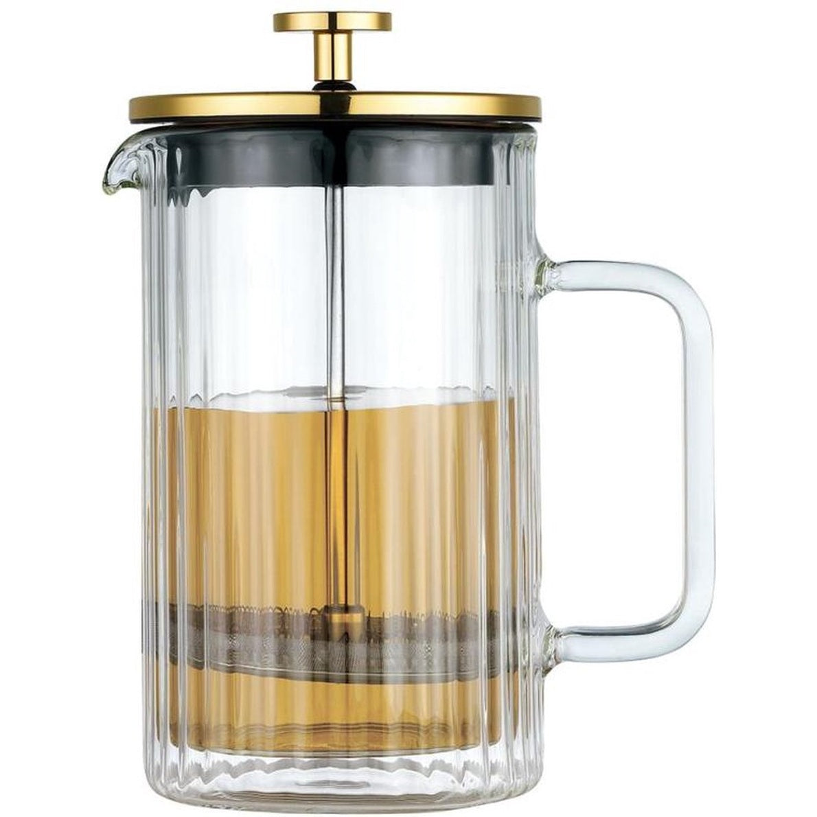 Klausberg Piston Koffie-/Thee Zetter - Glas - 0.6L - Theepress | theemaker| theezetter| French press voor koffie en thee