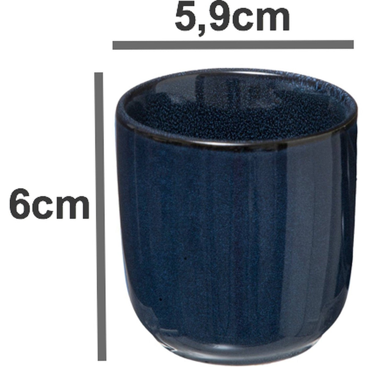 Koffiekop - 100ML - Blauw - Espresso kop - Aardewerk