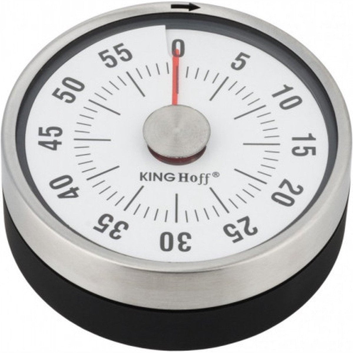 Kookwekker Mechanisch – Eierwekker met Magneet – Keukenwekker Analoog – Kitchen Timer – Egg Timer – Magnetisch – RVS – 60 Minuten – Ø 78,5 mm