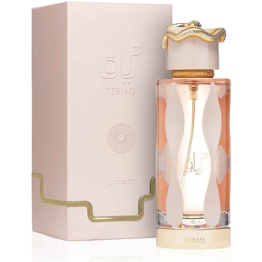 Lattafa Teriaq Eau de Parfum – Orientalischer Unisex-Duft – Lang anhaltend – Luxus-Parfüm mit Amber, Vanille & Gewürzen – 100ml - MODESTNOVA