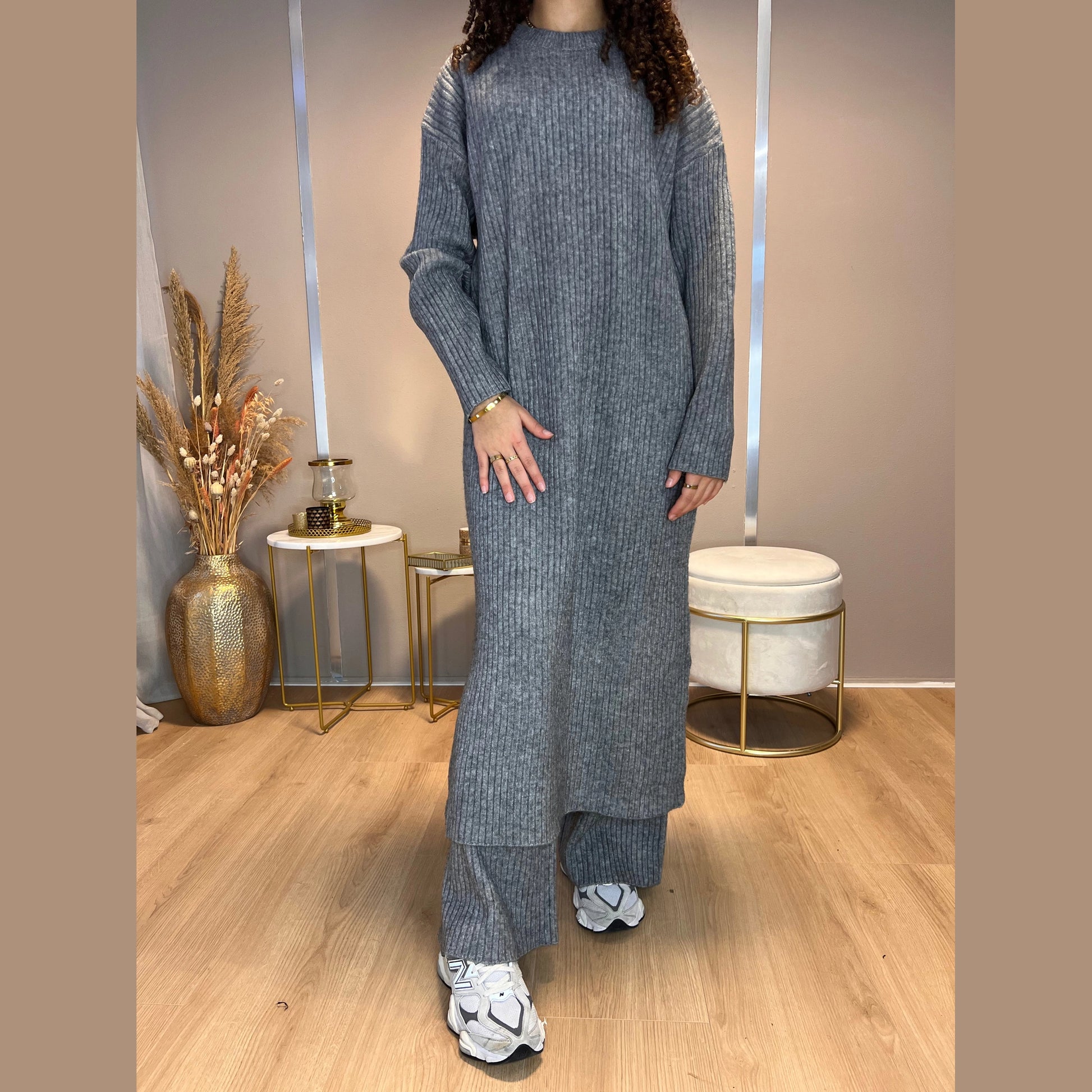 Lisa Twinset - Antraciet - MODESTNOVA