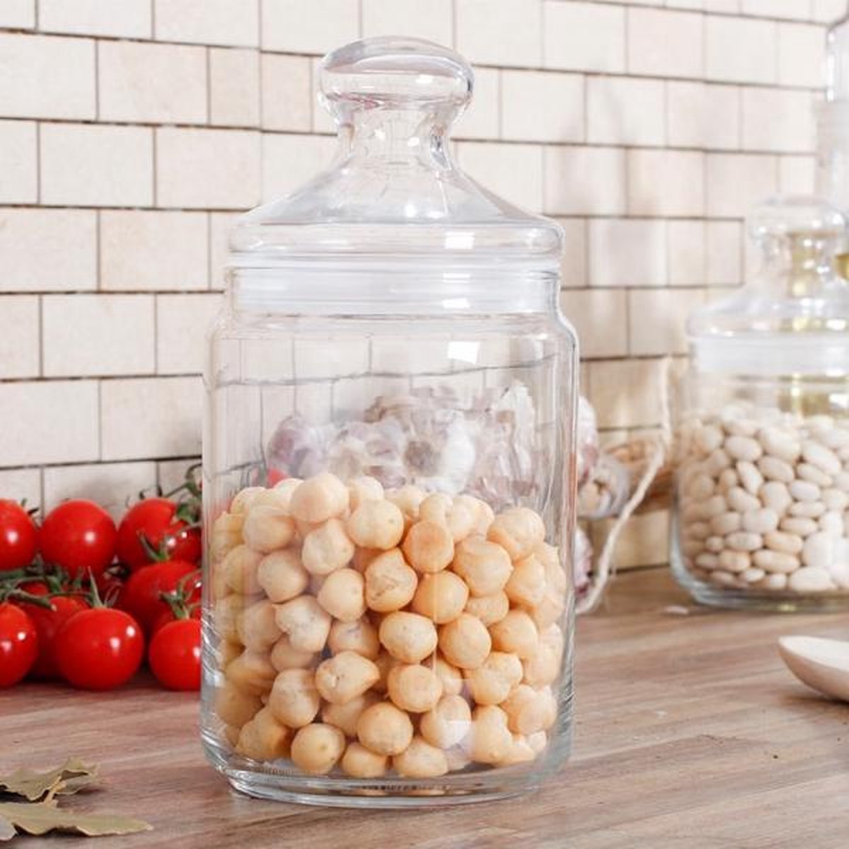 Luminarc Club Snoeppot - Glazen Voorraadpot met glazen deksel - Afsluitbaar - 2 liter