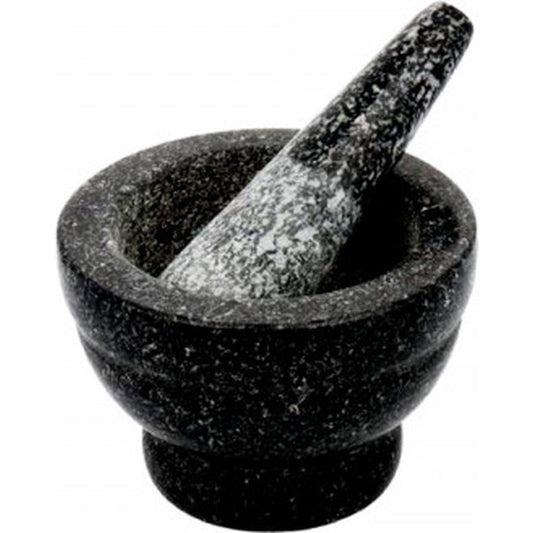 Luxe Marmeren Vijzel - Ø8cm - Zwart - Hoogwaardige Kwaliteit