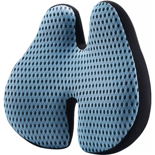 Malatec Memory Lumbar Pillow - Ergonomische Rugsteun - H-Vormig Ontwerp - Comfort & Pijnverlichting