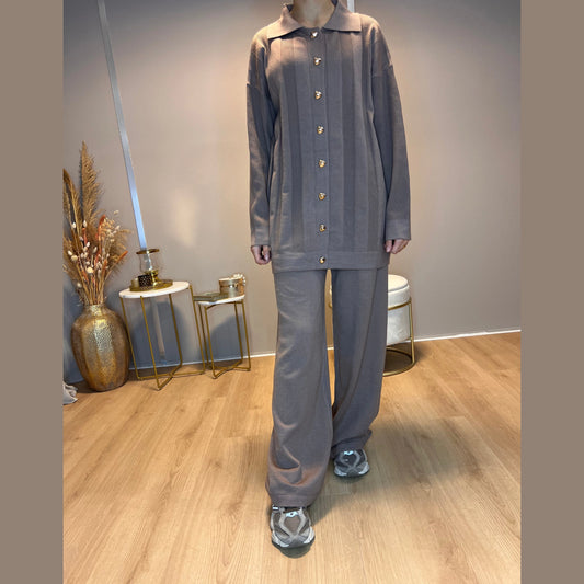 Merve Twinset - Bruin - MODESTNOVA