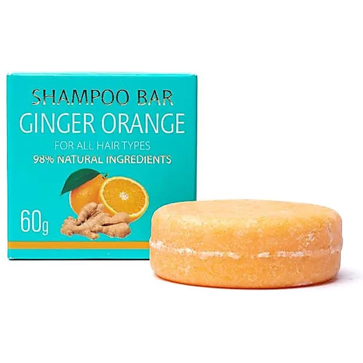 Natuurlijke shampoo bar gember sinaasappel