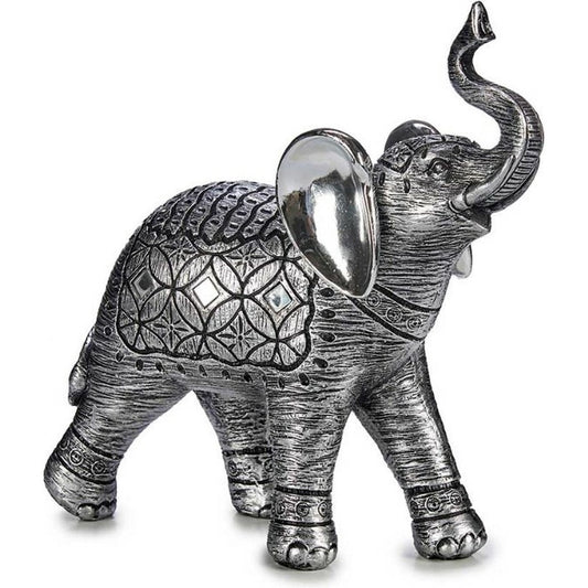 Olifant Zilver Hars Zilver (28 x 11 x 28 cm)