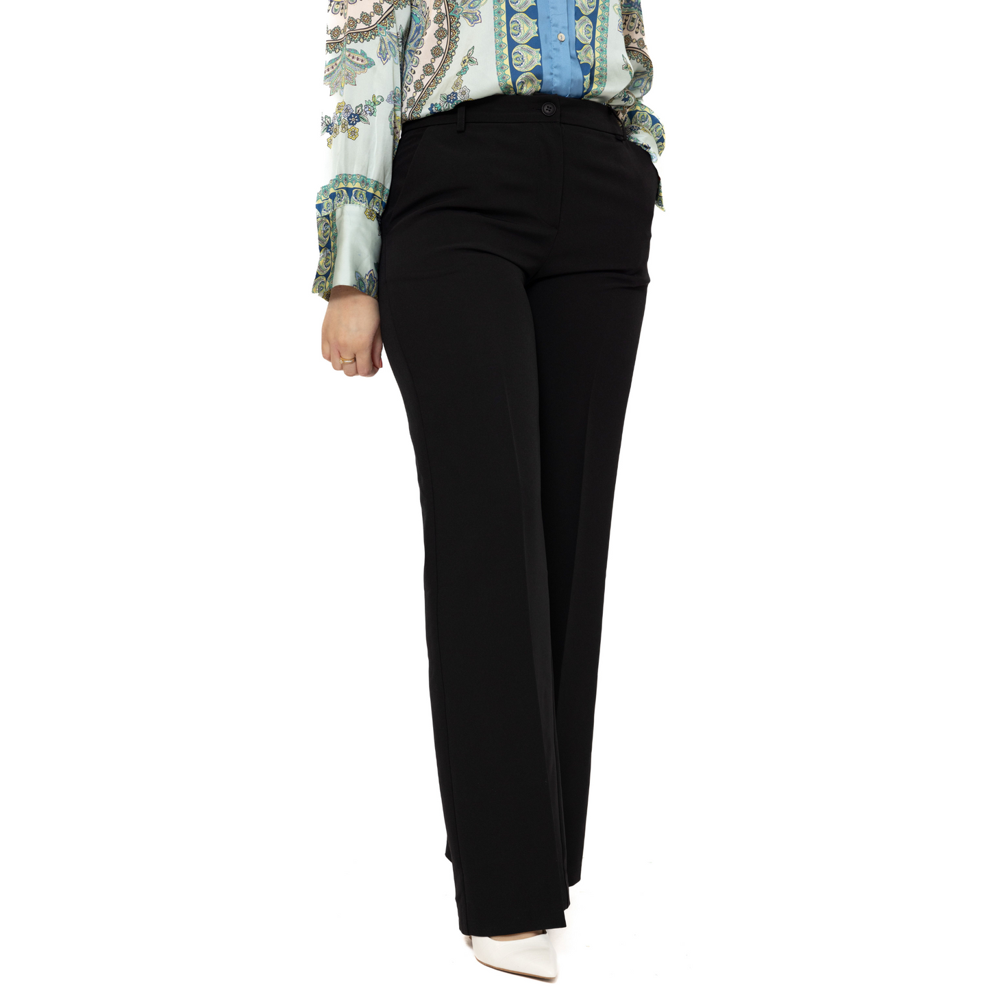 Wide Leg Trousers Long - Zwart