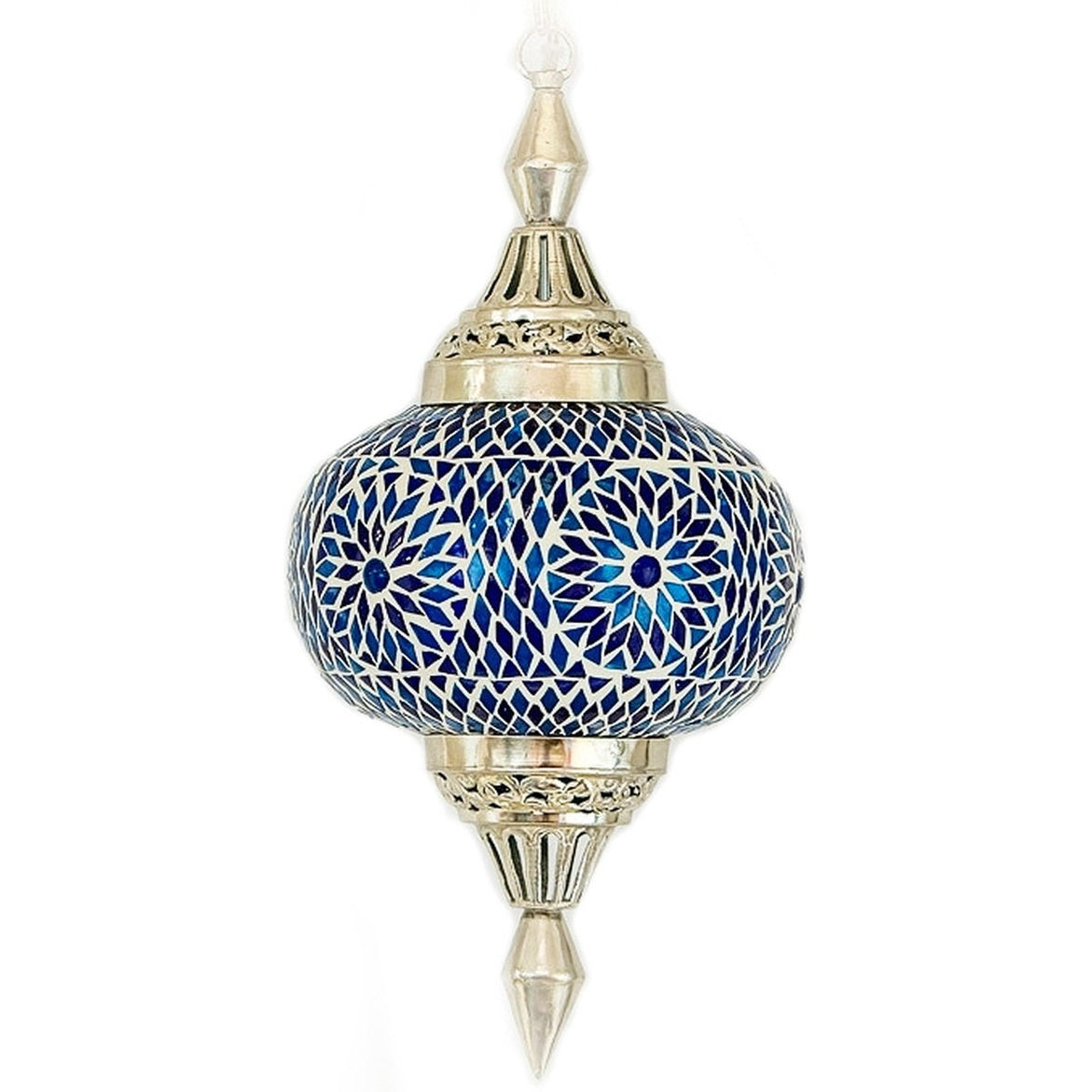 Oosterse Mozaïek Hanglamp pumpkin blauw