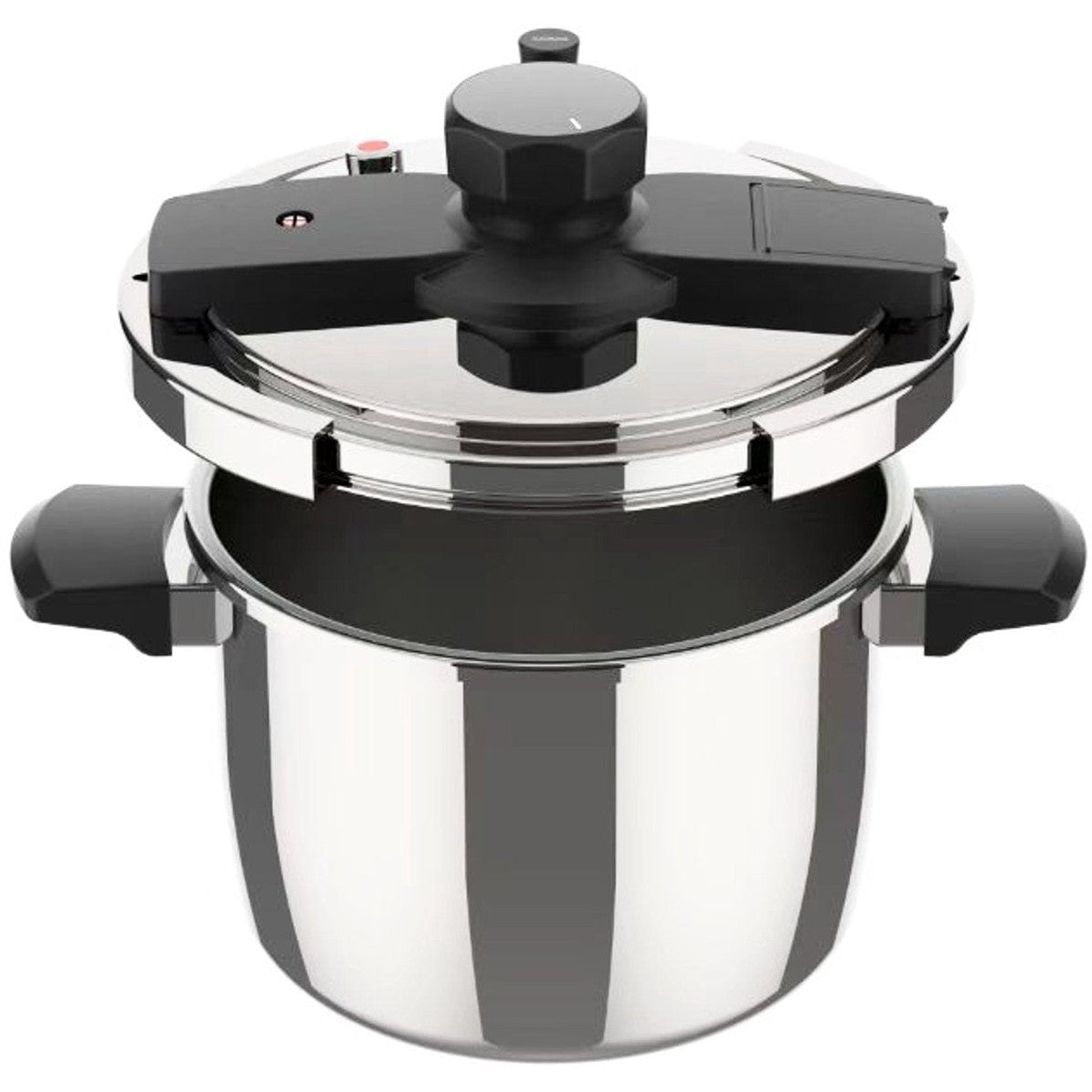 RVS Snelkookpan 8 Liter – Geschikt voor Inductie – Met Veiligheidsklep, Drukregelaar en Vergrendelingssysteem