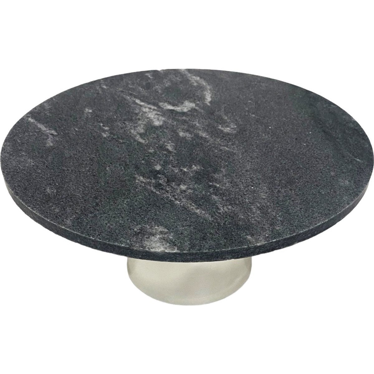 Ronde Cake Stand plateau Marble Cake Display Ø 30 cm-zwart