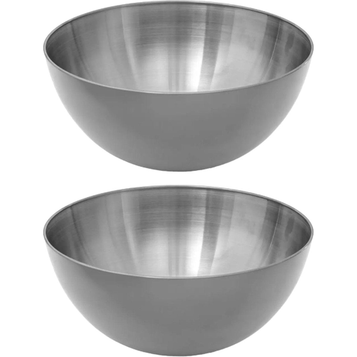 Secret de Gourmet - 2x - Slakom/voedsel serveer schaal - RVS - D29/H13 cm