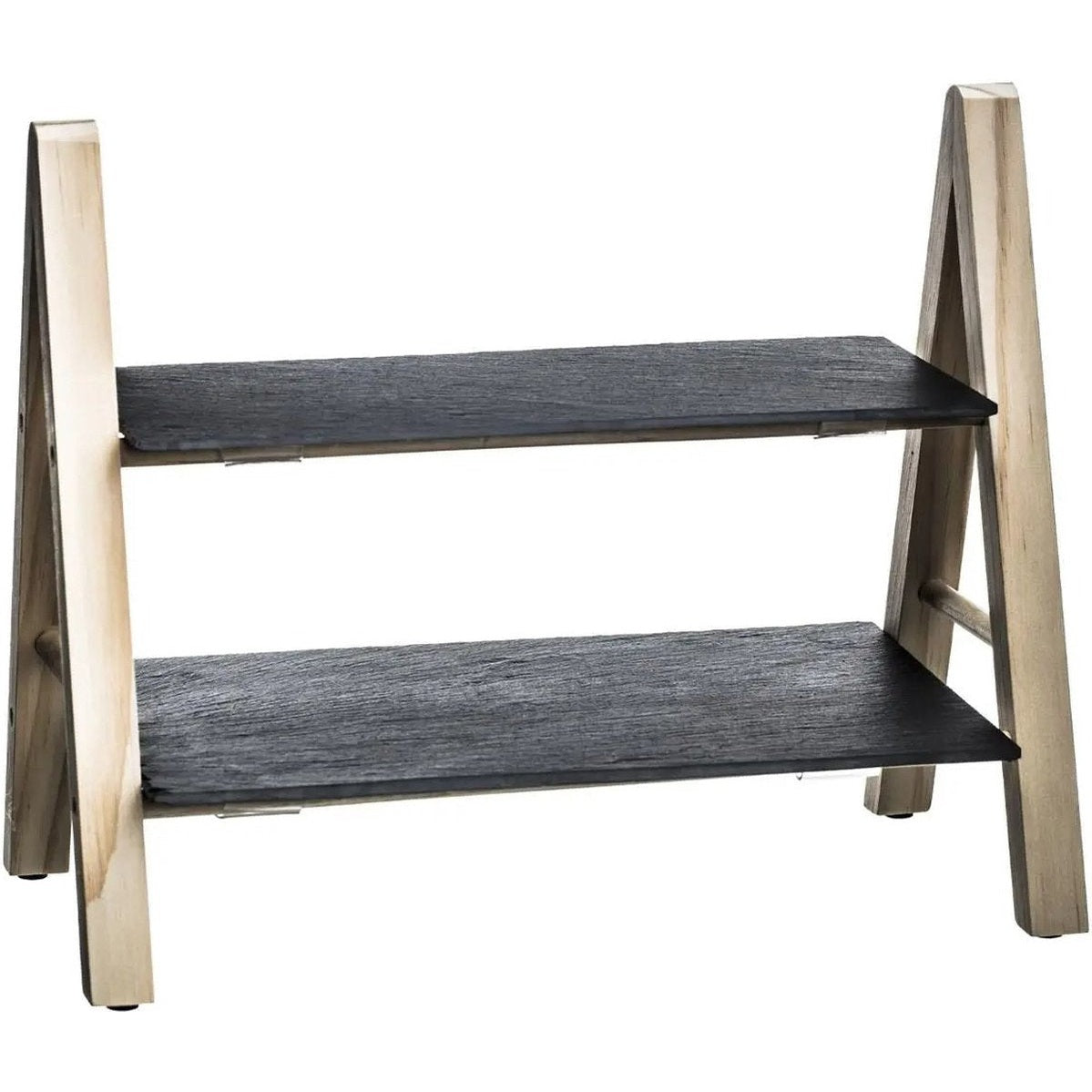 Secret de Gourmet - Borrelplank - Hout & Leisteen - Zwart/Hout