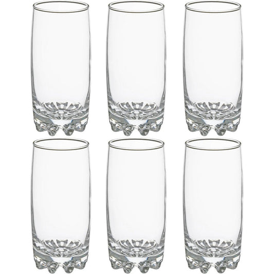 Secret de Gourmet Longdrink glazen - 6x stuks - 380 ml - Drinkglazen - Waterglazen - Transparant