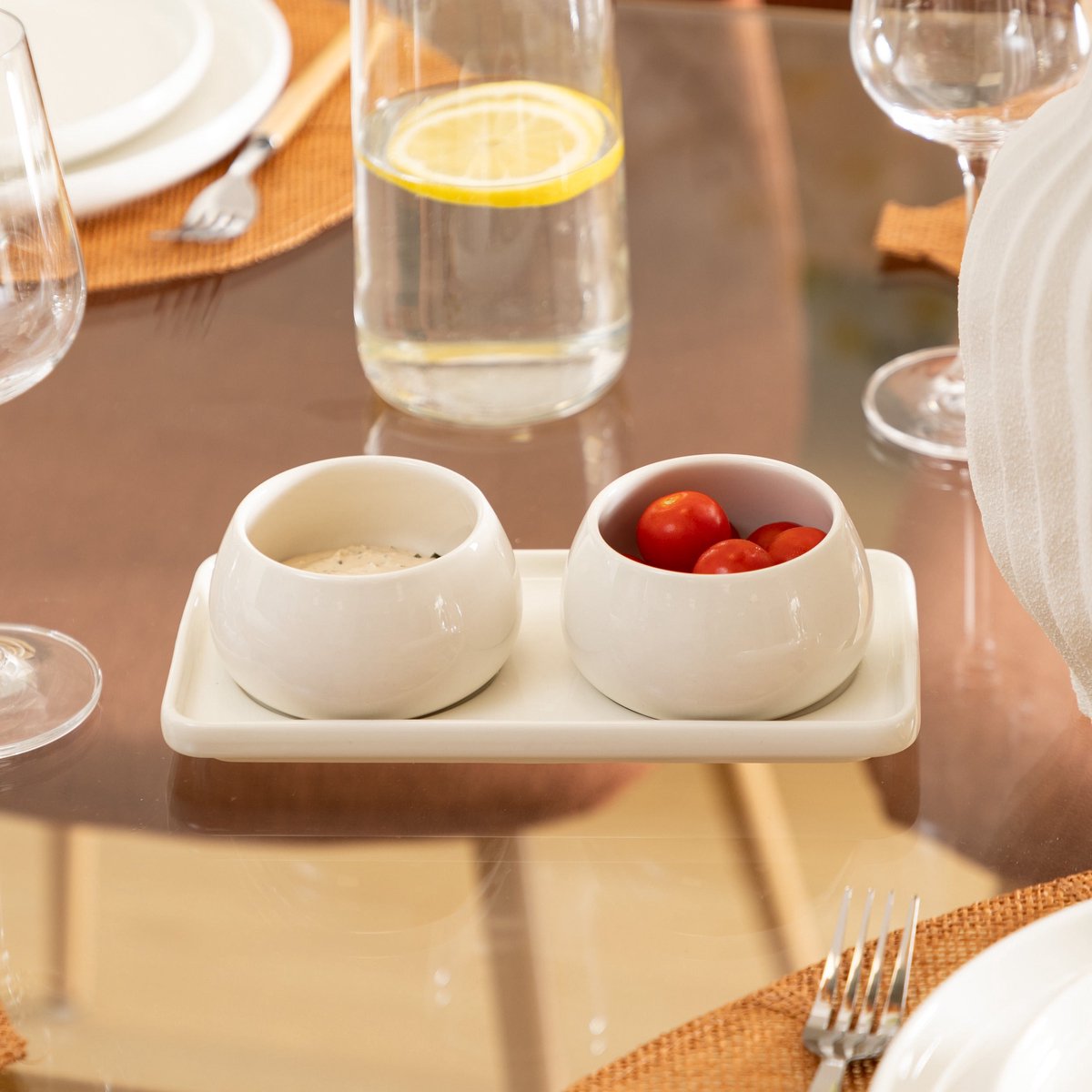 Secret de Gourmet Nora Aperitief set - 3-delig - Wit