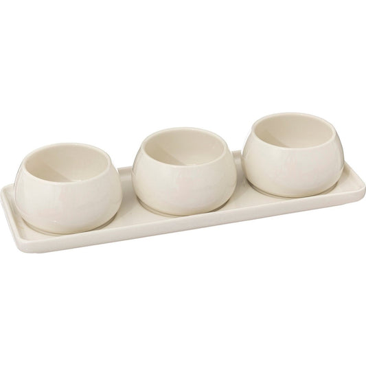 Secret de Gourmet Nora Aperitief set - 4-delig - Wit