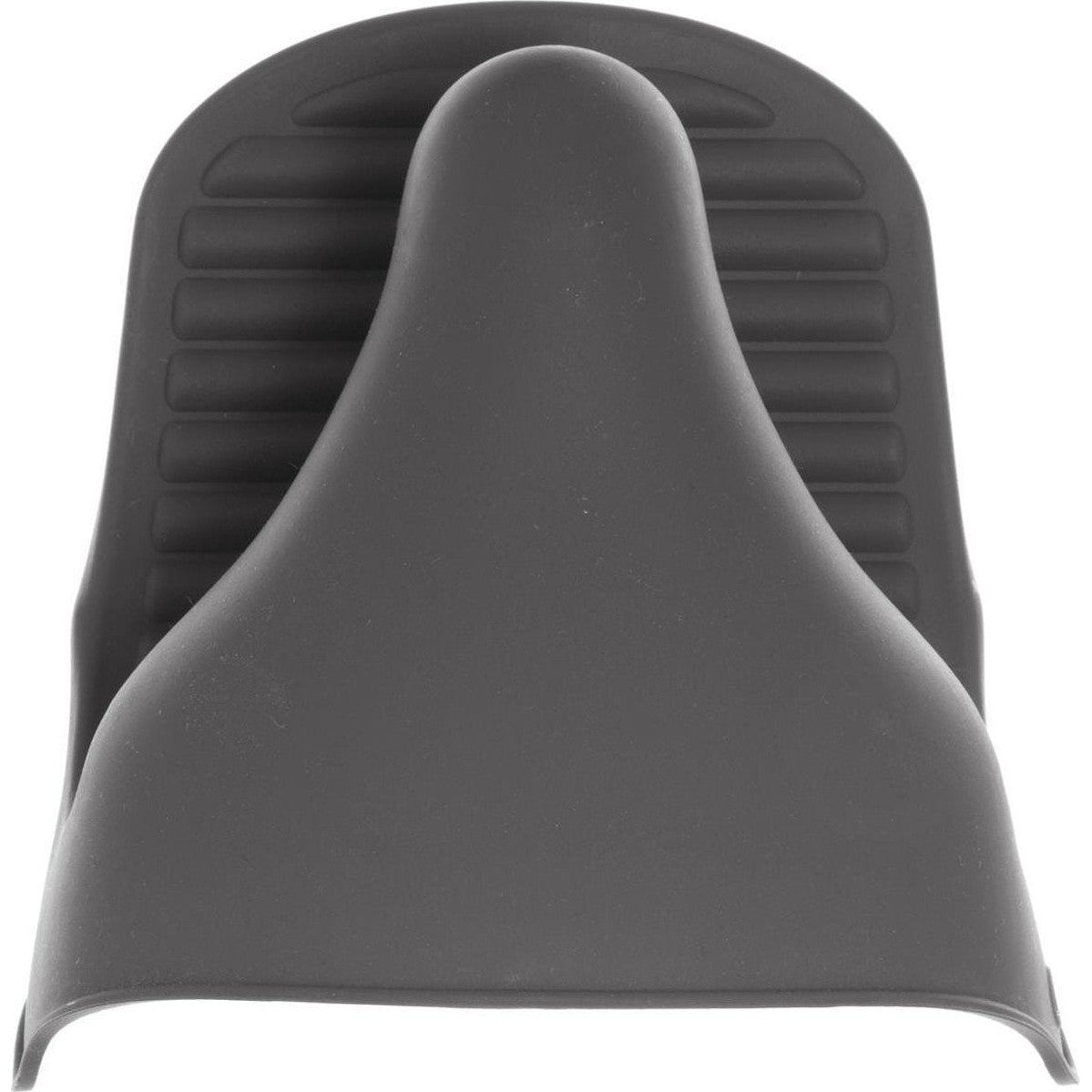 Secret de Gourmet Siliconen ovenwant/ovenhandschoen - grijs - 9 x 12,5 cm - Pannenlap - Keukenhandschoen