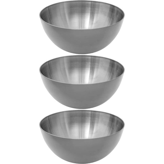 Secret de Gourmet - Slakom/serveer schalen - set 3x - RVS - D24 cm