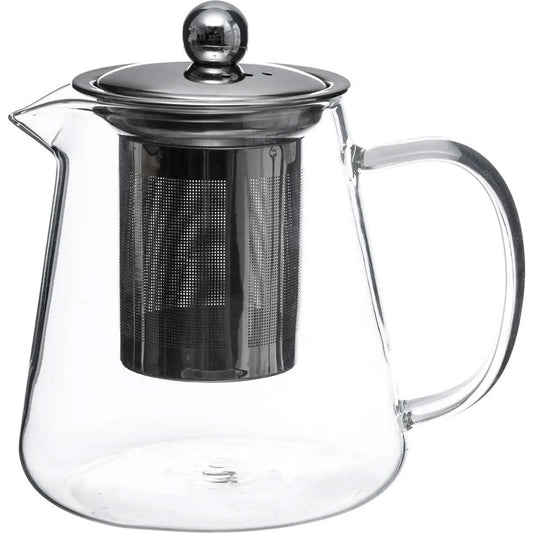 Secret de Gourmet - Theepot - glas/rvs - met filter - 800 ml