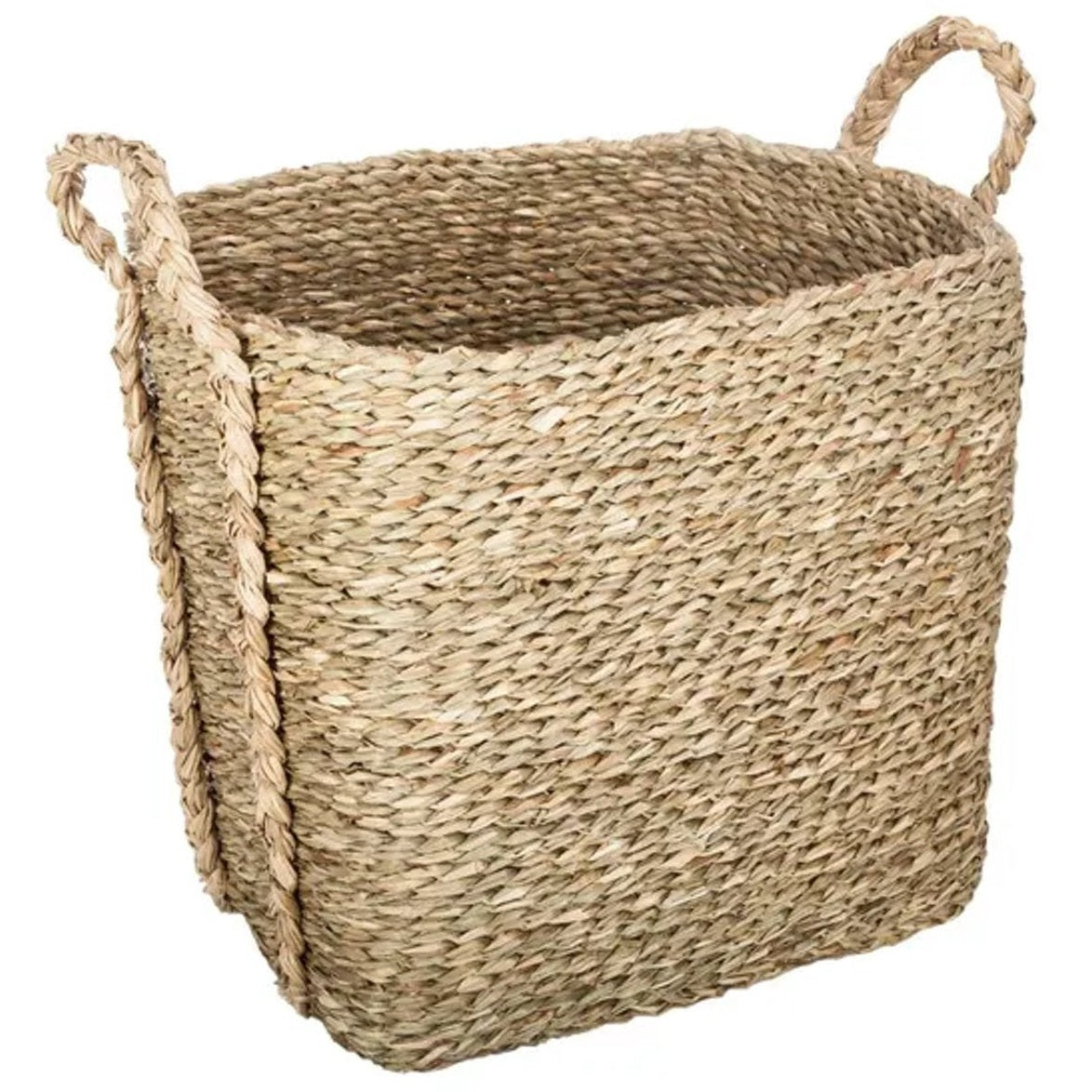 Set van 3 rieten opbergmanden