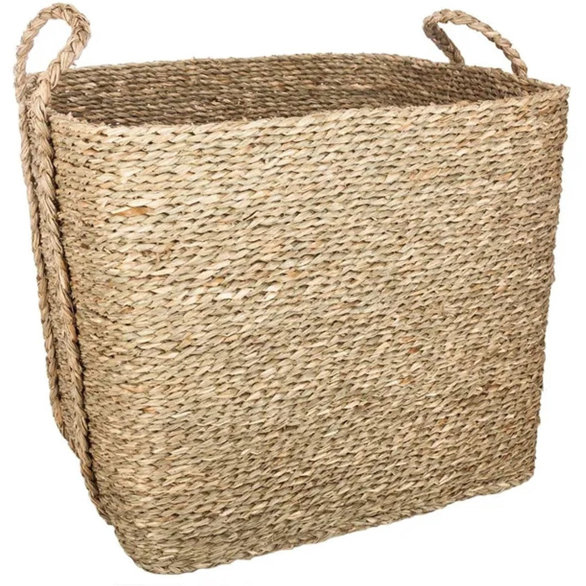 Set van 3 rieten opbergmanden