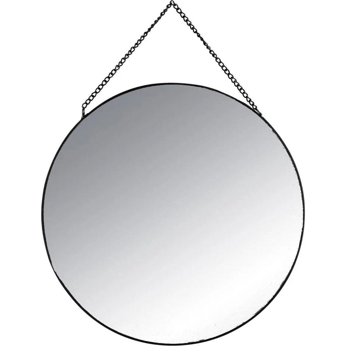 Set van 3 ronde gouden spiegels - Metaal - Zwart