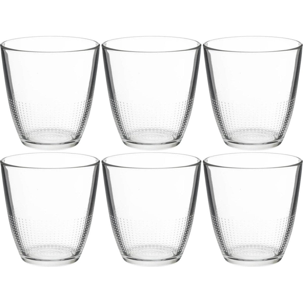 Set van 6x stuks water/sap glazen Claudi 250 ml van glas - Drinkglazen - Waterglazen