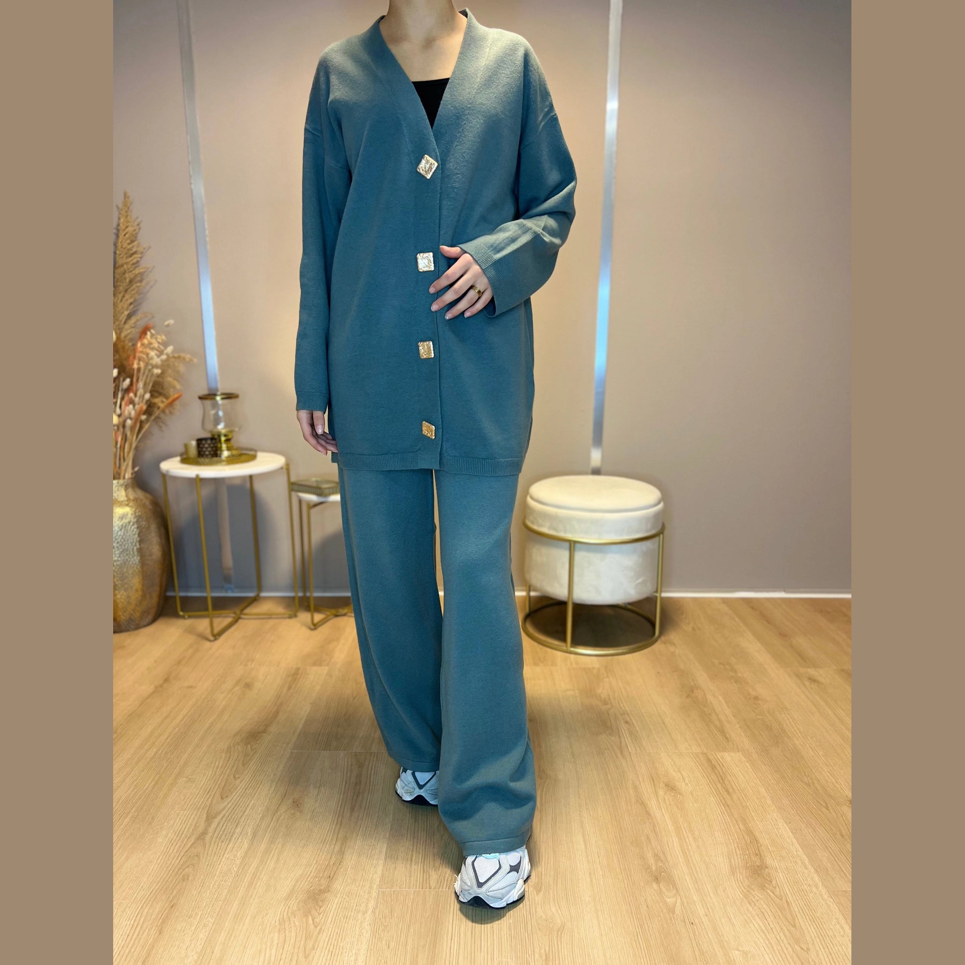 Silvi Twinset - Green - MODESTNOVA