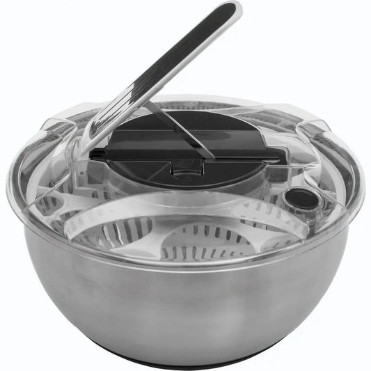 Slacentrifuge / slazwierder / sladroger RVS 3,5 liter - Salade spinner