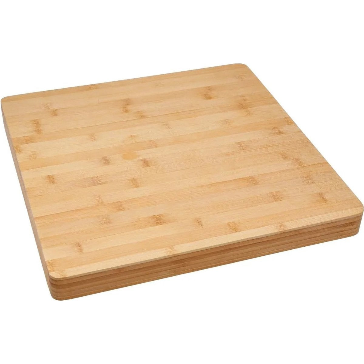 Snijplank / broodplank - vierkant - 37 x 3,5 cm - bamboe hout
