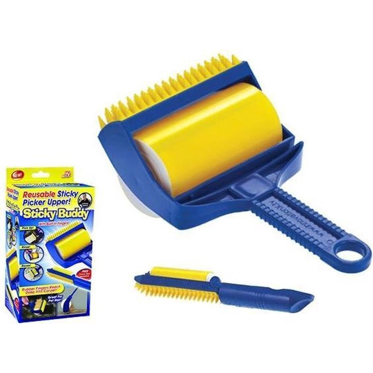 Sticky Buddy - Herbruikbare Afwasbare Kledingroller + 1x gratis opvouwbare reis kledingroller - Zeer geschikt voor de haren van hond en kat